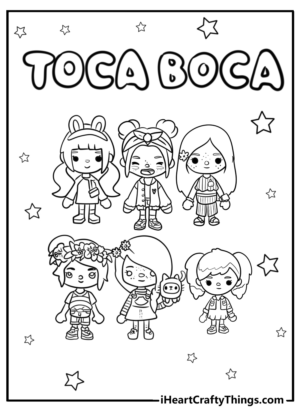 35+ Toca Boca Coloring Pages (Printable Free PDF)