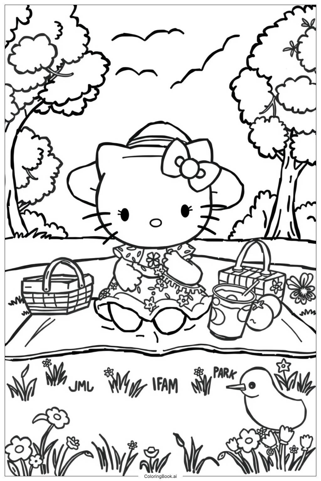 77 hello kitty Coloring Pages (Free PDF & PNG Printables)