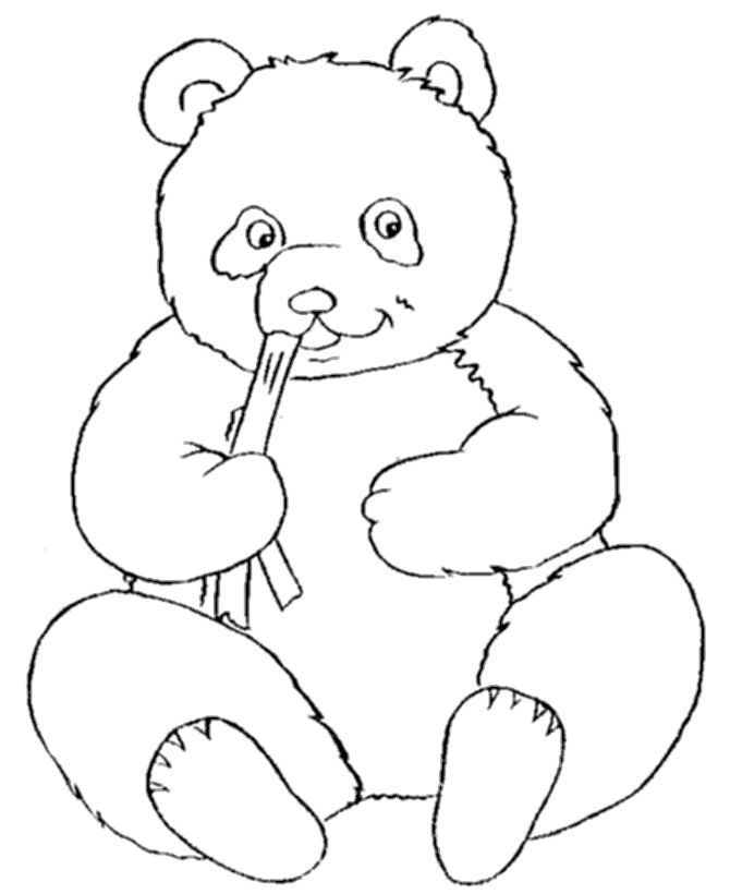 Cute Panda Coloring Pages Page 1