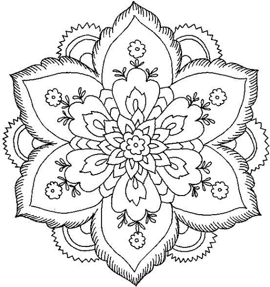 Flower mandala, Mandalas and Coloring