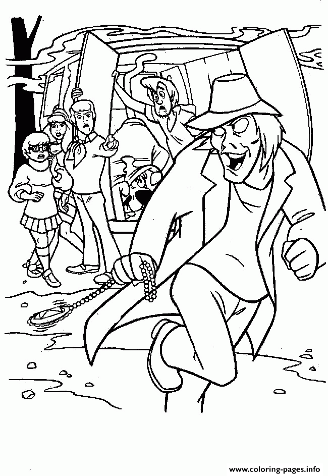 Print mystery inc found the zombie scooby doo 3793 Coloring pages