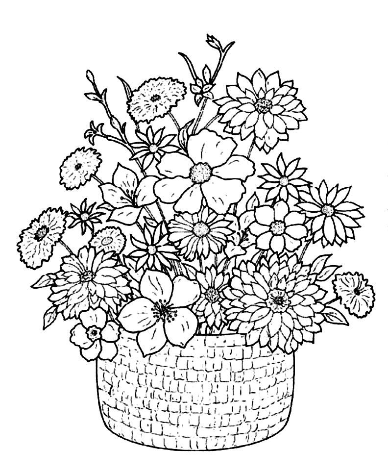 Free Printable Flower Coloring Pages For Kids - Best Coloring Pages For Kids