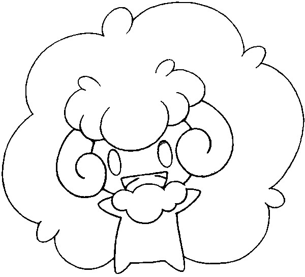 Coloring Pages Pokemon - Whimsicott - Drawings Pokemon