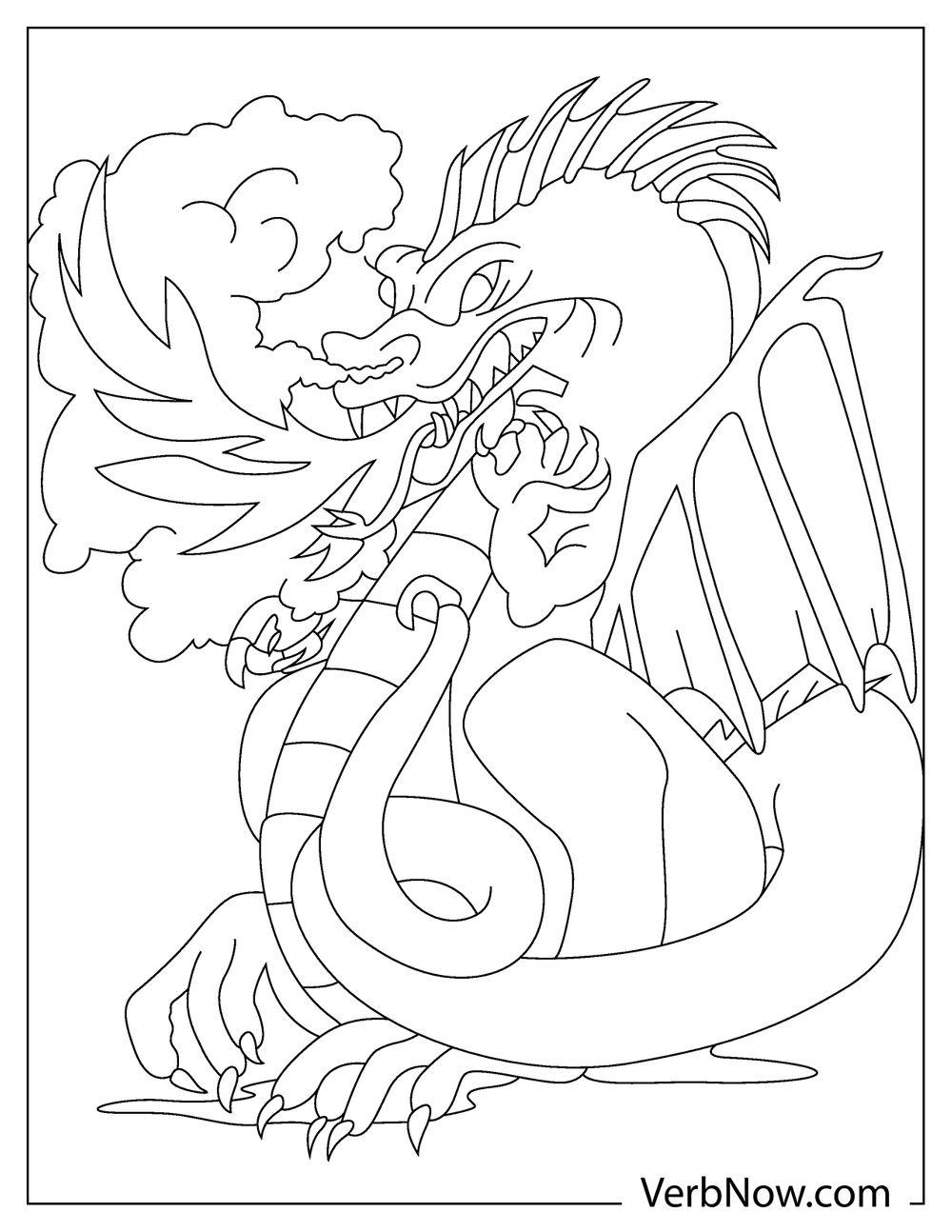 Free FIRE DRAGON Coloring Pages & Book for Download (Printable PDF) -  VerbNow