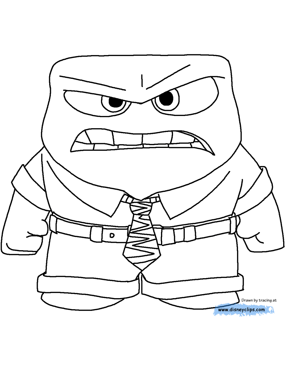 Anger Inside Out Disney Coloring Pages - Get Coloring Pages