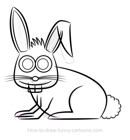 Rabbit drawing (Sketching + vector)