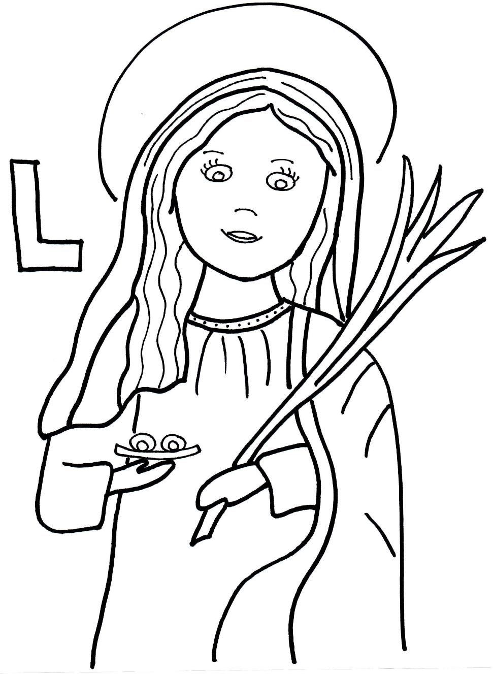 Saints Coloring Pages - Printable Catholic Saints