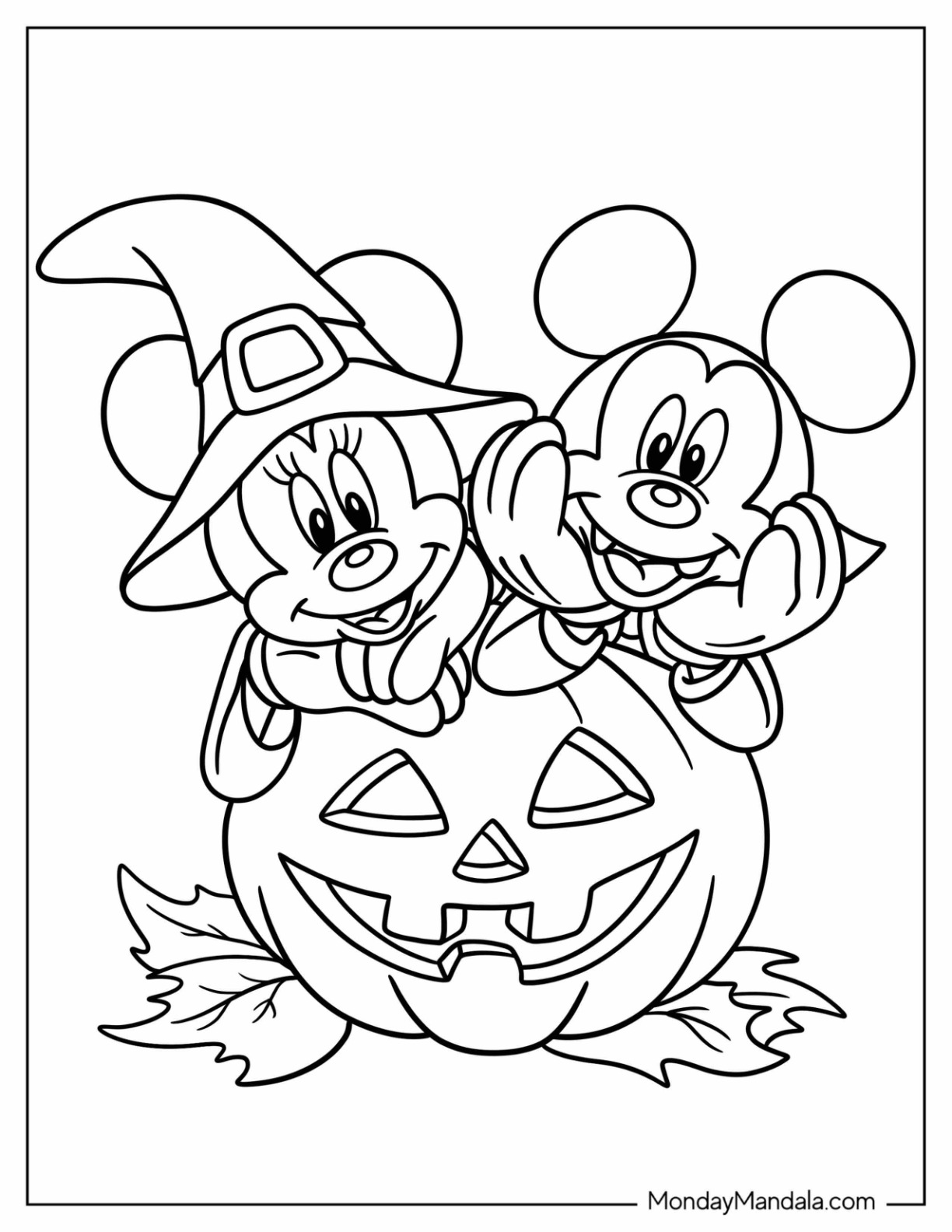 24 Disney Halloween Coloring Pages ...