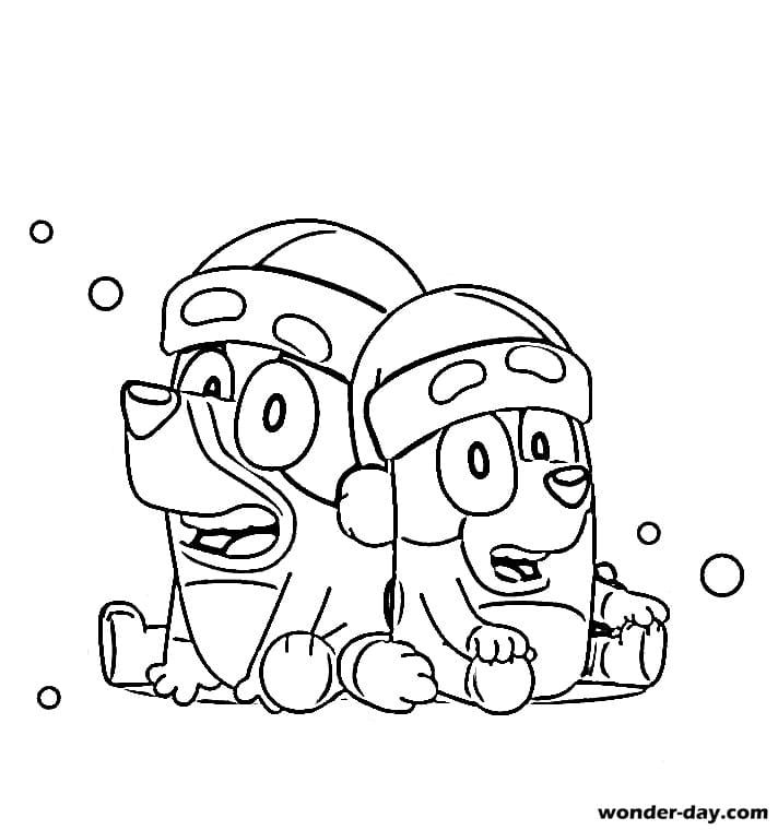 Pin em Bluey Coloring Pages