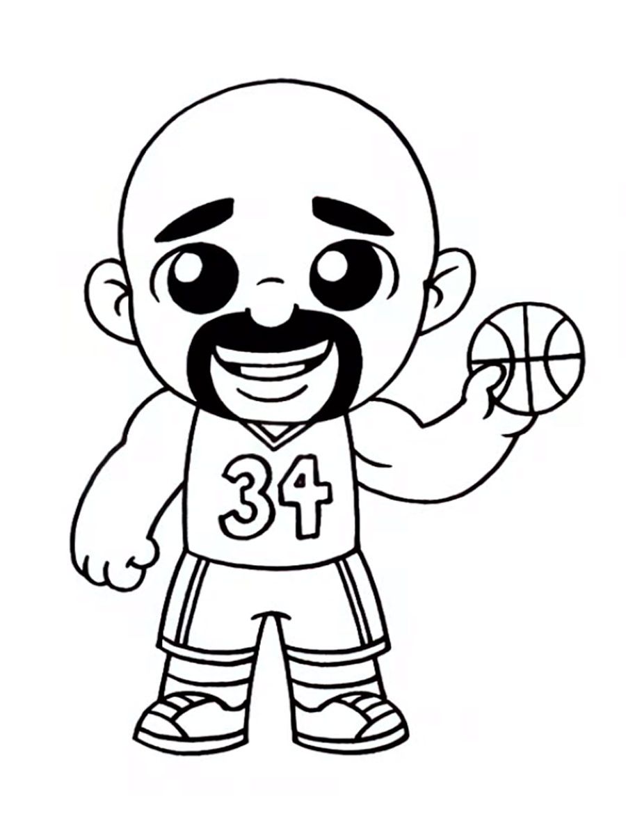 Shaquille O'Neal coloring pages