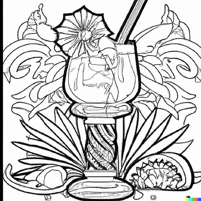 It's Happy Hour… with The Cocktail Coloring Book! : r/dalle2