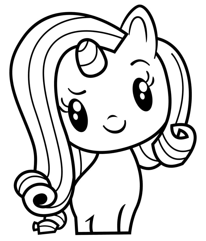 MLP Cutie Mark Crew Rarity Coloring Page - Free Printable Coloring Pages  for Kids