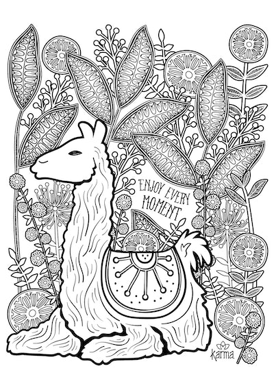 19 Cute Llama Coloring Pages You Can Print To Your Heart's Content