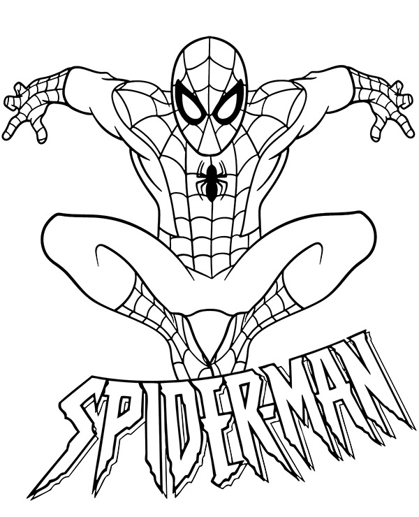 Spiderman coloring page Avengers - Topcoloringpages.net