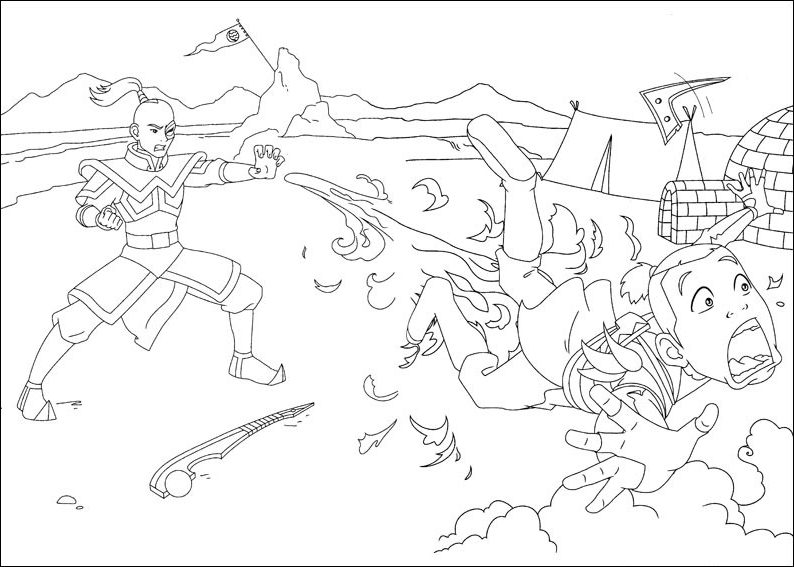 Zuko And Sokka Coloring Page - Free Printable Coloring Pages for Kids