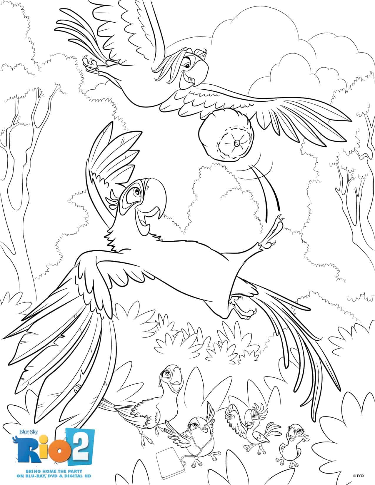 Rio2Insiders – Free Printable Rio 2 Coloring Sheets– @FHEInsiders