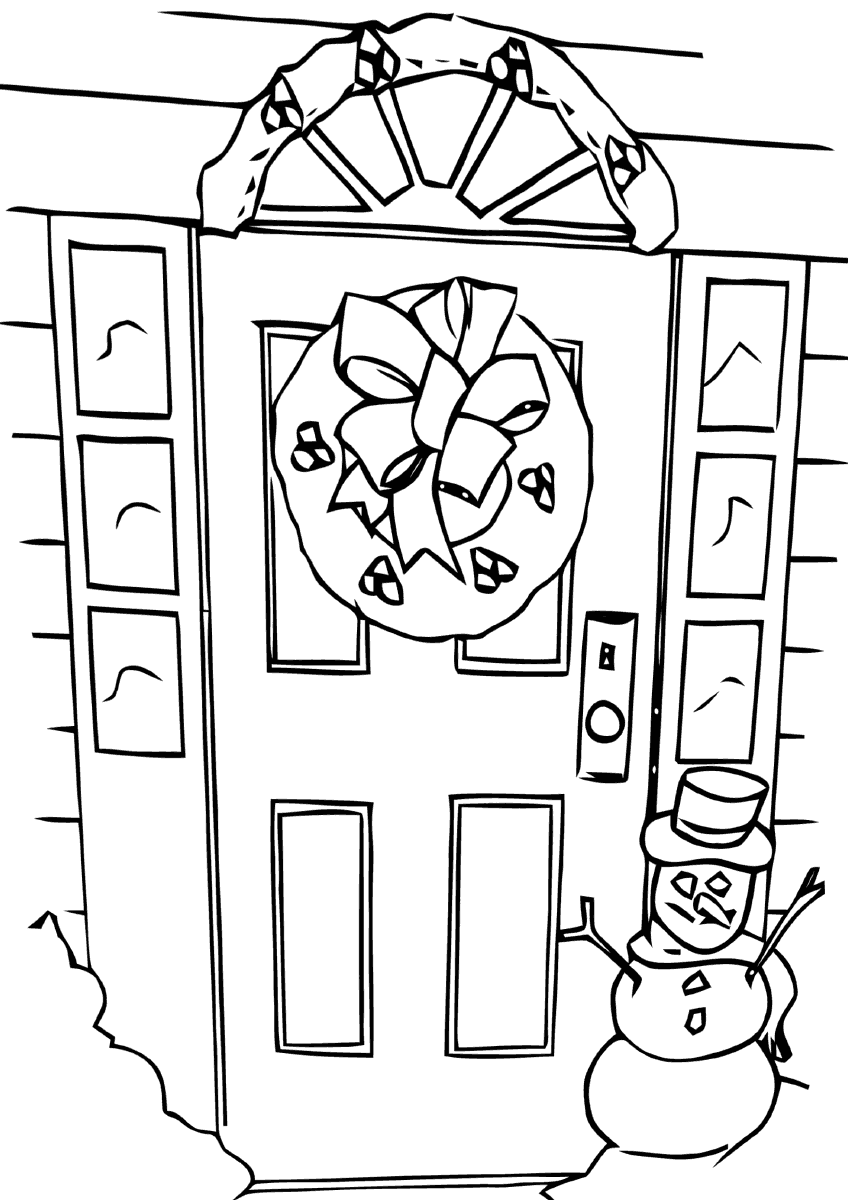 Door coloring pages | Coloring pages to download and print