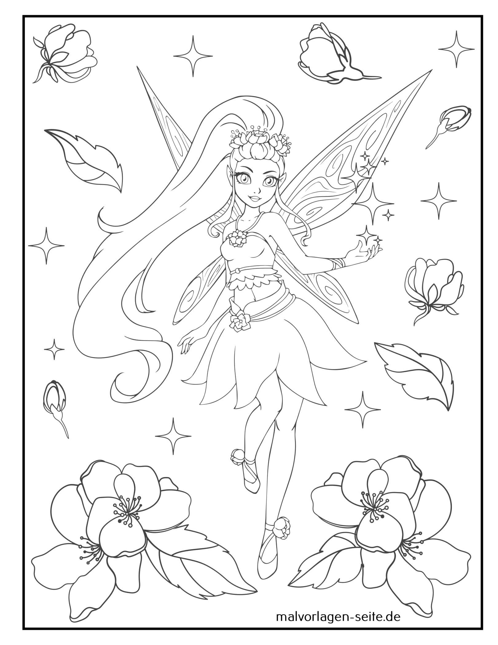 Einfach Herunterladen Malvorlage Gebühr Färbetipps | Fairy coloring, Fairy  coloring book, Fairy coloring pages