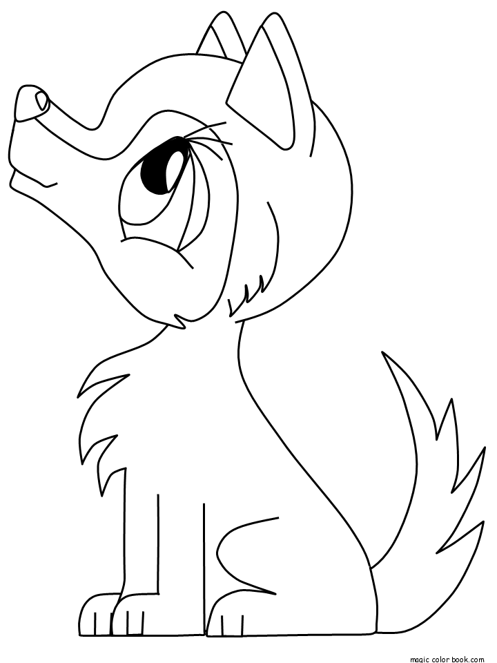 Free Wolf Coloring Book, Download Free Wolf Coloring Book png images, Free  ClipArts on Clipart Library