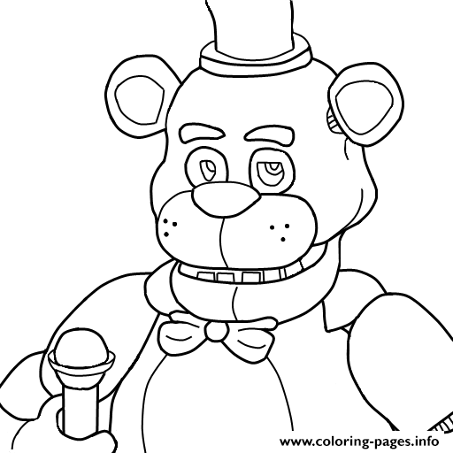 Five Nights At Freddys Fnaf Coloring Pages Printable
