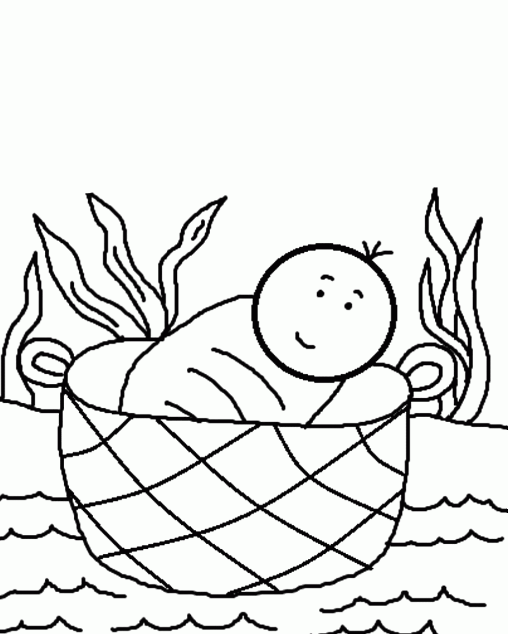 Baby Moses The Candidate A Great Leader Coloring Pages Coloring ...