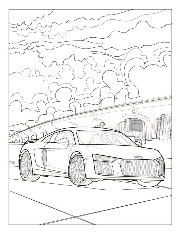 Audi and Mercedes release coloring pages to battle quarantine boredom -  Business Insider
