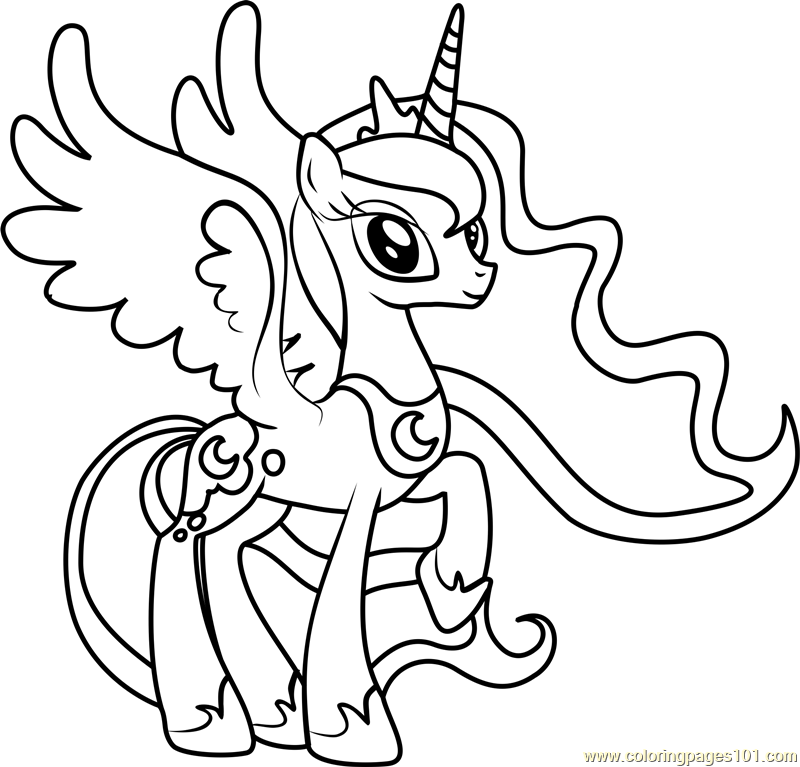 Princess Luna Coloring Page - Free My Little Pony - Friendship Is ...