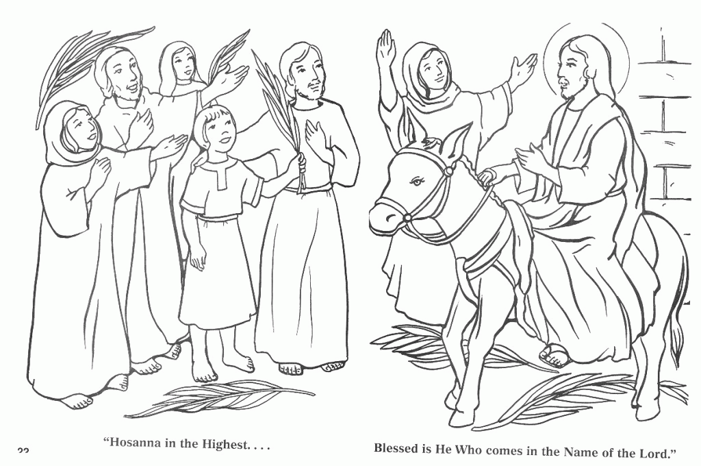 Coloring Pages For Palm Sunday - Coloring