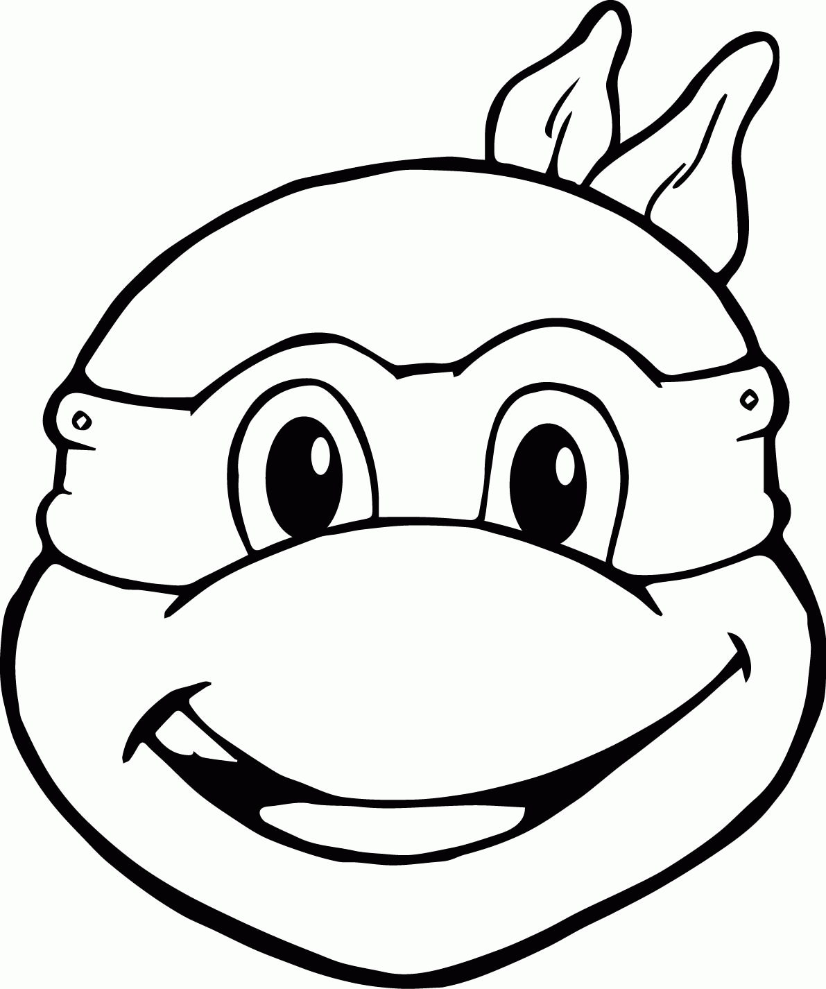 Ninja Turtles Coloring Pages Head To Head | Wecoloringpage