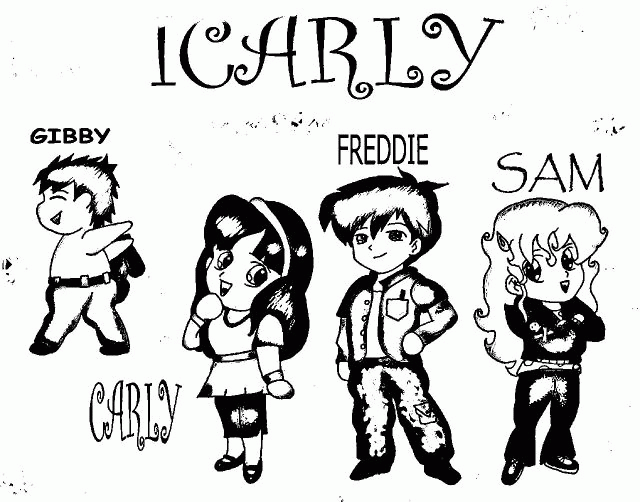 Icarly Coloring Page