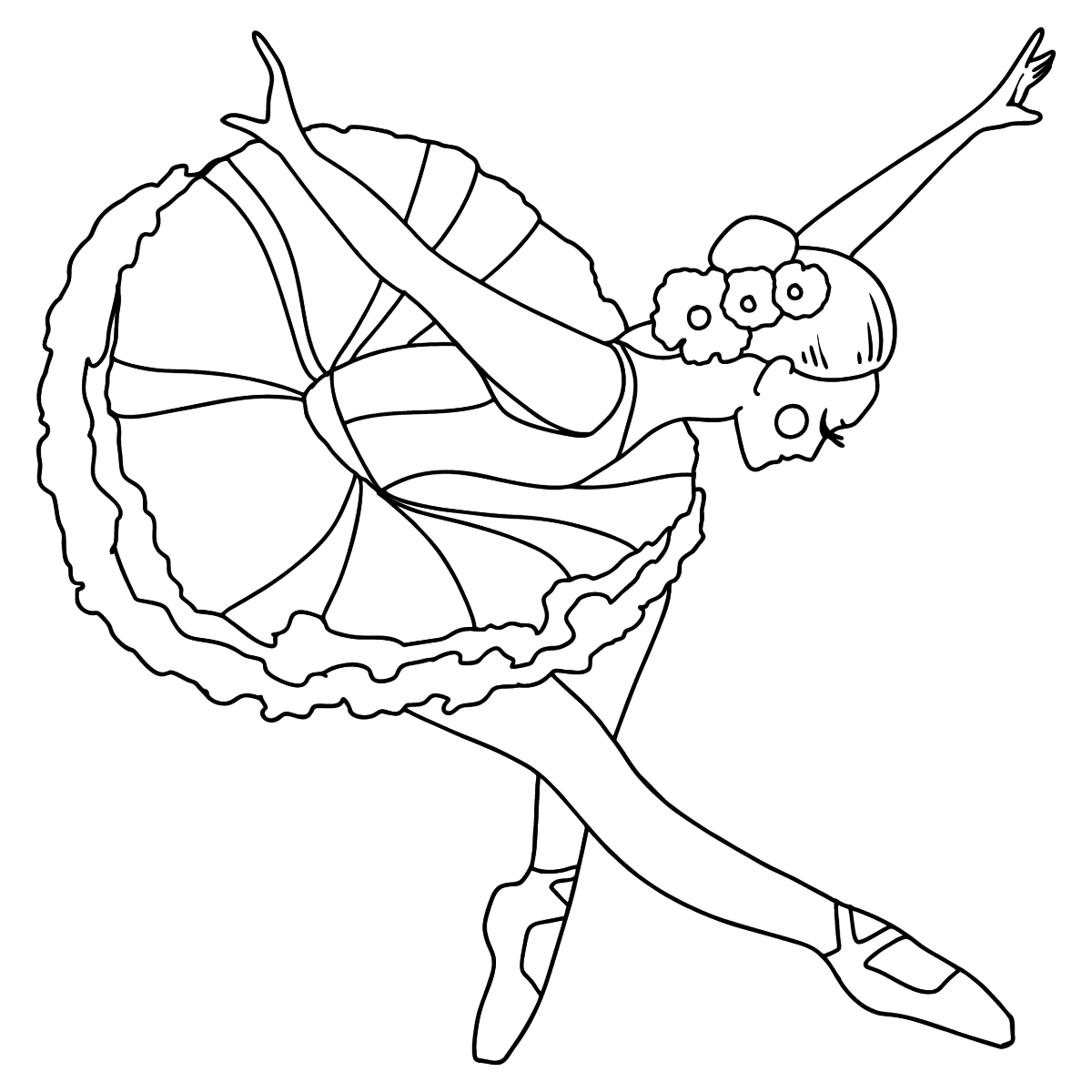 Ballerina coloring pages for Kids - Print for Free, and Color Online!