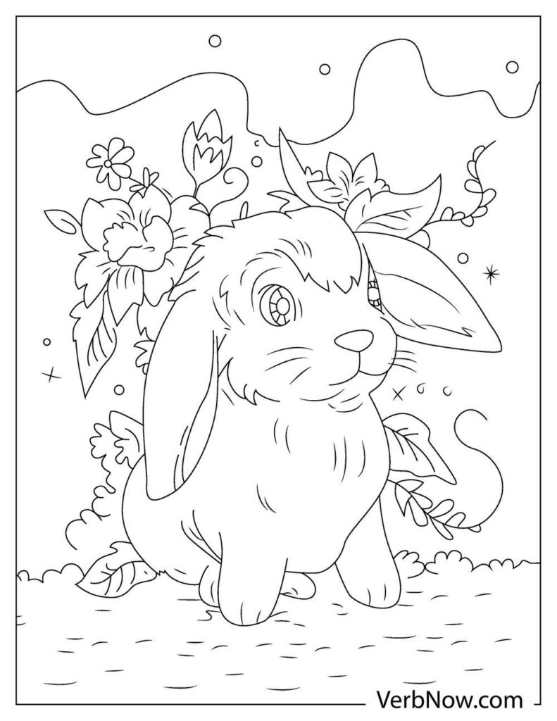 Free RABBIT Coloring Pages & Book for Download (Printable PDF) - VerbNow