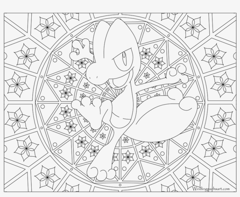 252 Treecko Pokemon Coloring Page - Mandalas De Pokemons Para Colorear -  Free Transparent PNG Download - PNGkey