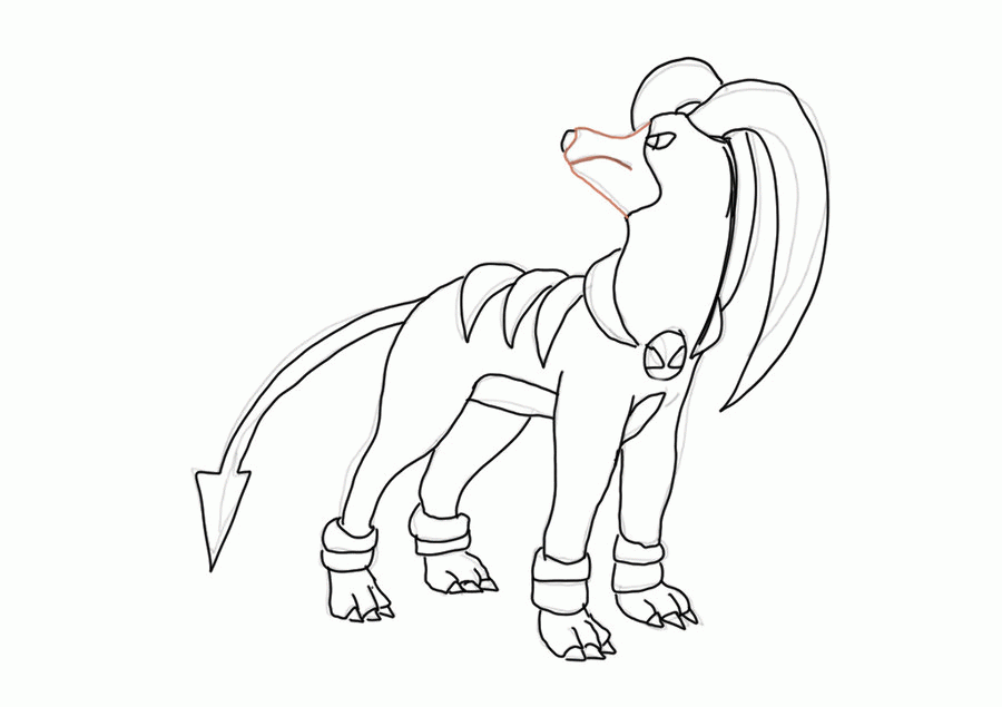 14 Pics of Mega Houndoom Coloring Pages - Mega Pokemon Coloring ...