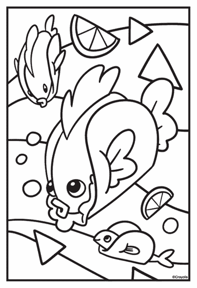 Fish Taco Coloring Page | crayola.com