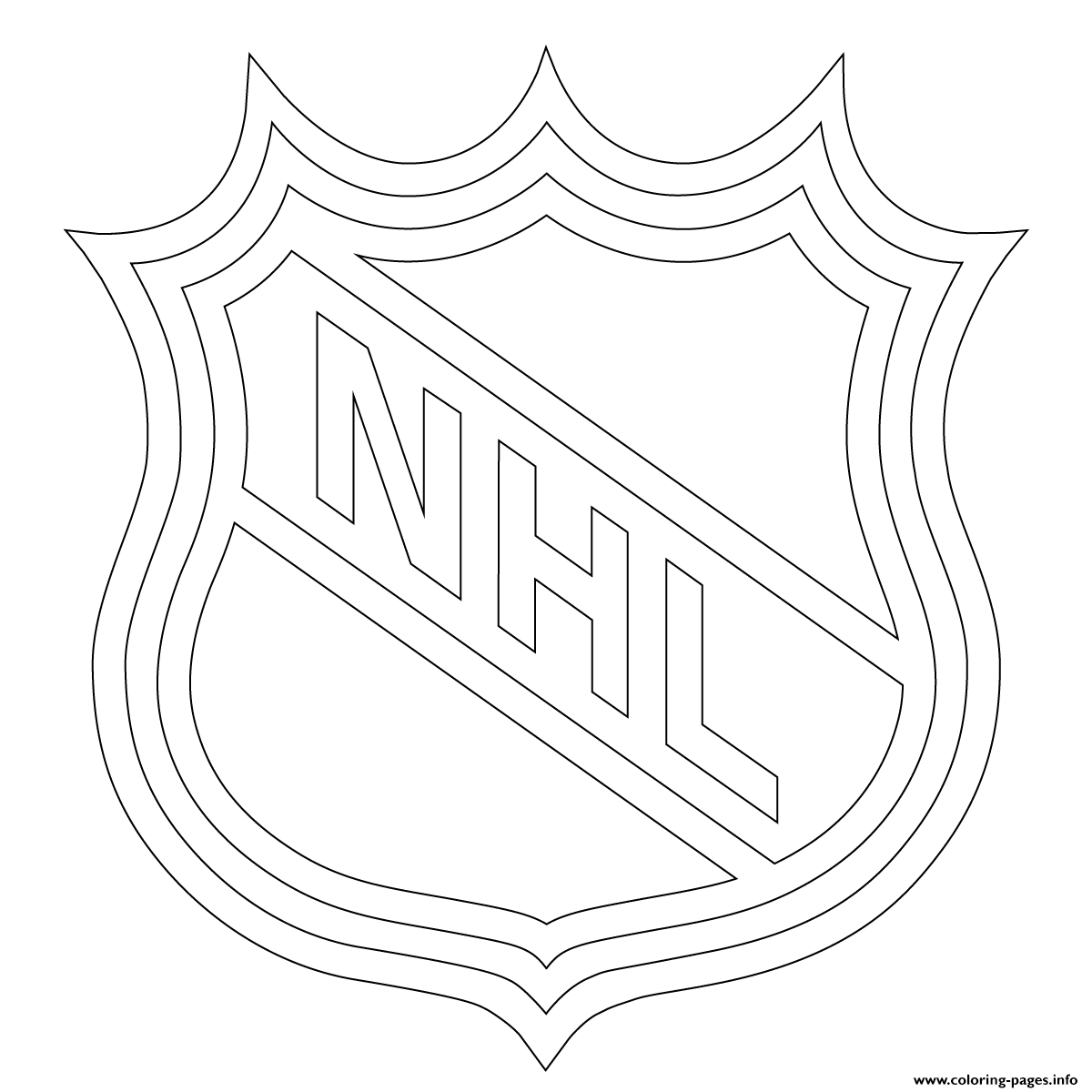 Nhl Logo Nhl Hockey Sport Coloring page ...