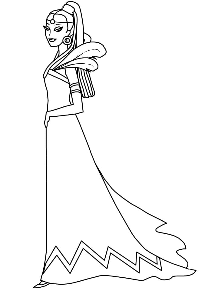 African Princess Coloring Page - Free Printable Coloring Pages for Kids