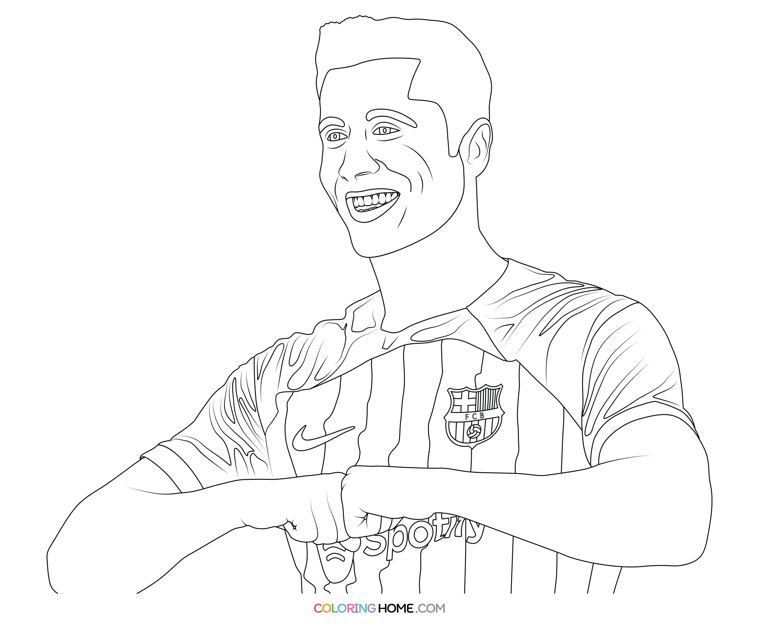 Robert Lewandowski Coloring Pages - Coloring Nation