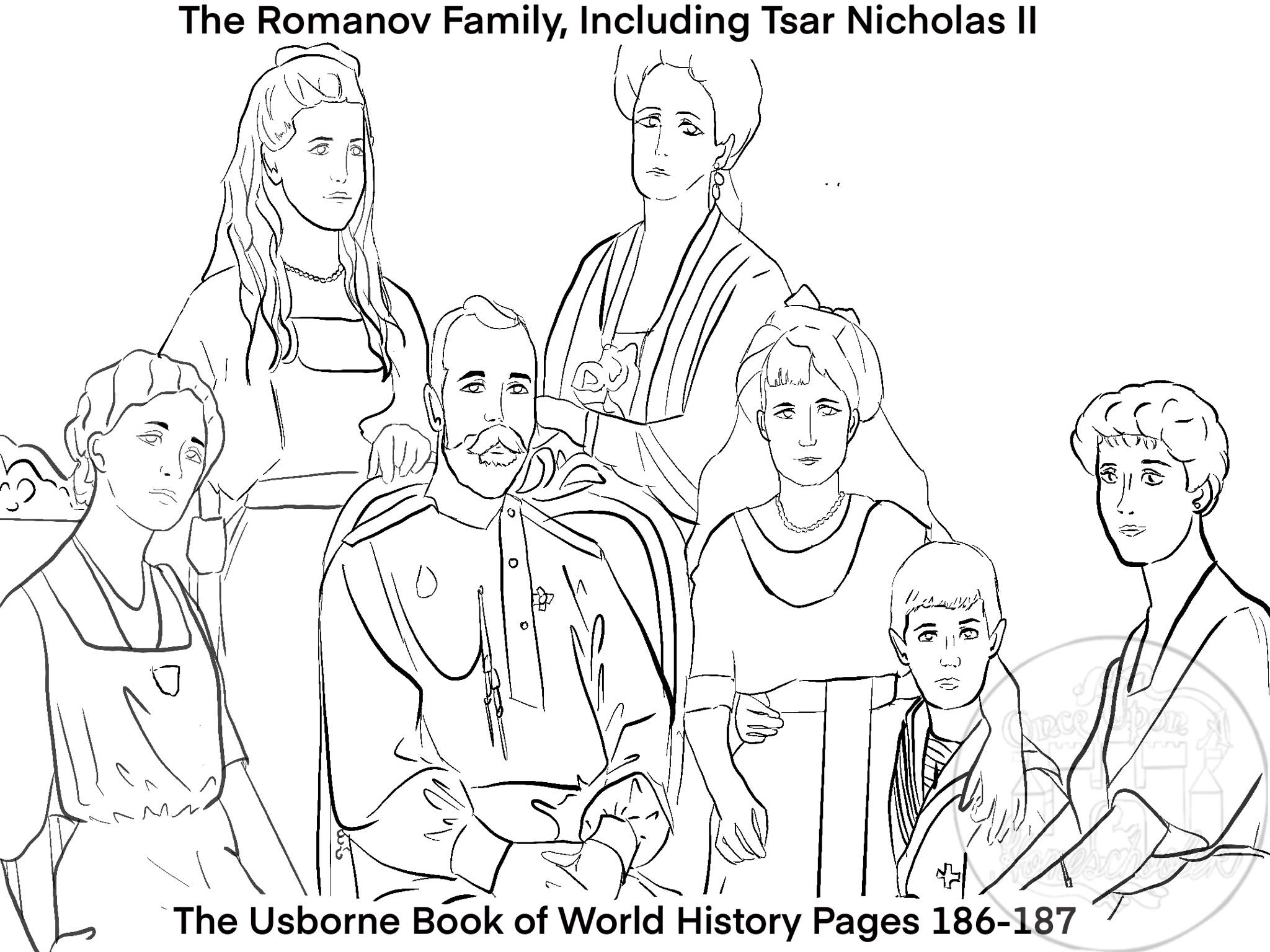 The Usborne Book of World History Coloring Page Pages 186-187 - Once Upon a  Homeschooler