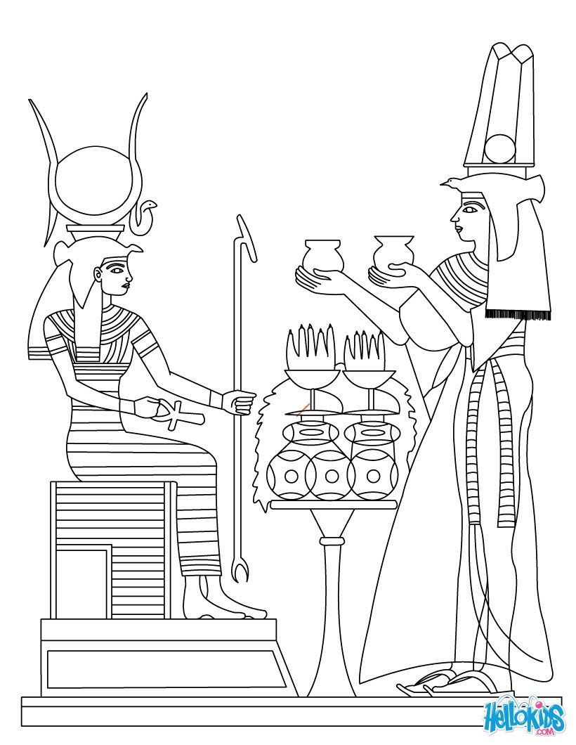 ancient egypt egyptian coloring pages - Clip Art Library