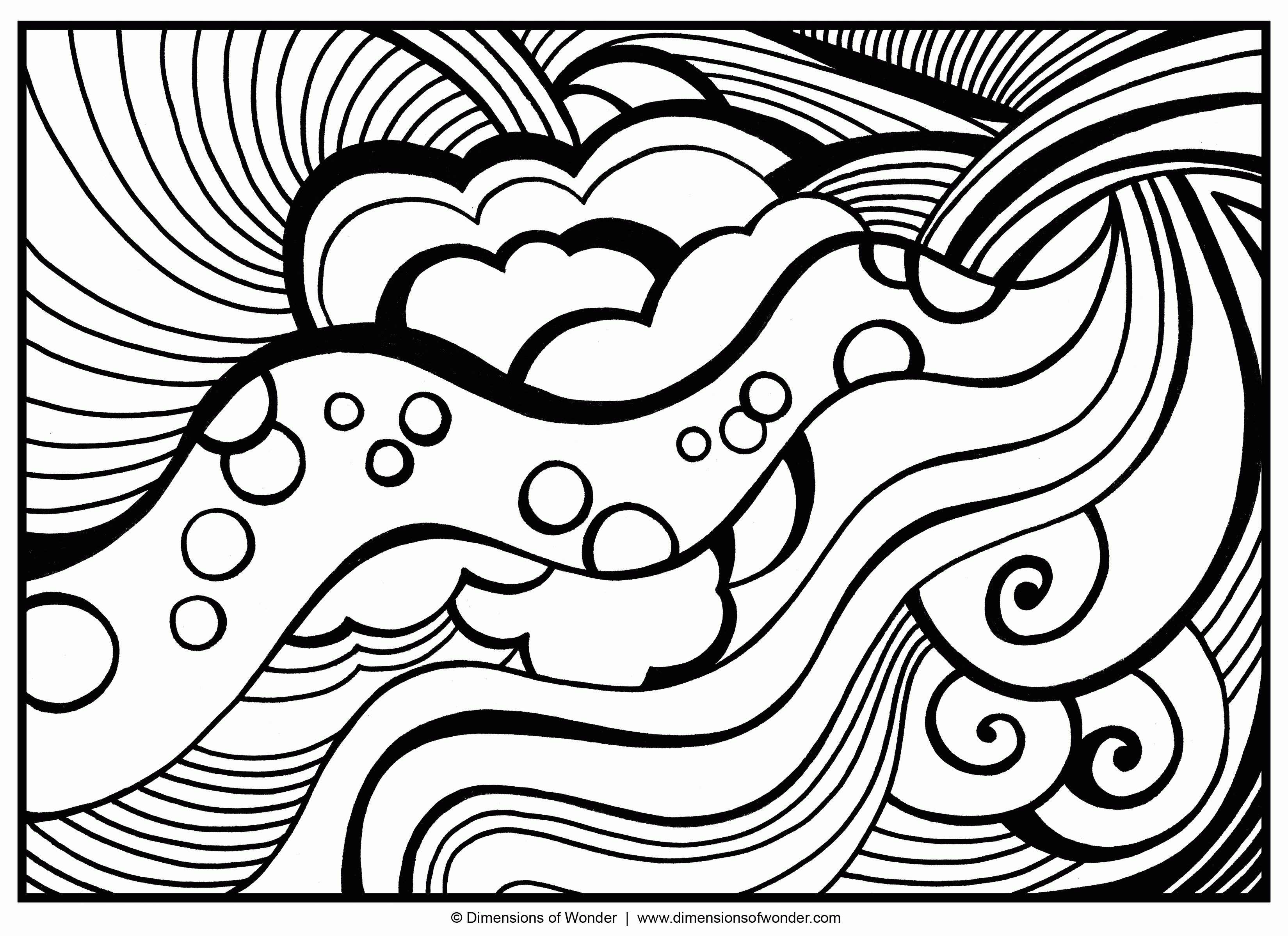 Related Abstract Coloring Pages item-11382, Abstract Coloring ...