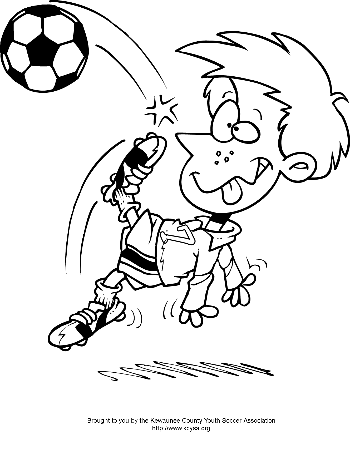 Soccer coloring pages 11 / Soccer / Kids printables coloring pages