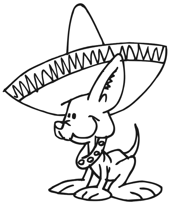 Mexican Fiesta - Coloring Pages for Kids and for Adults