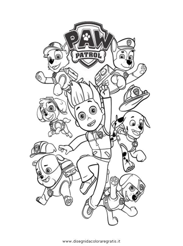 Paw Patrol Printable Coloring Page