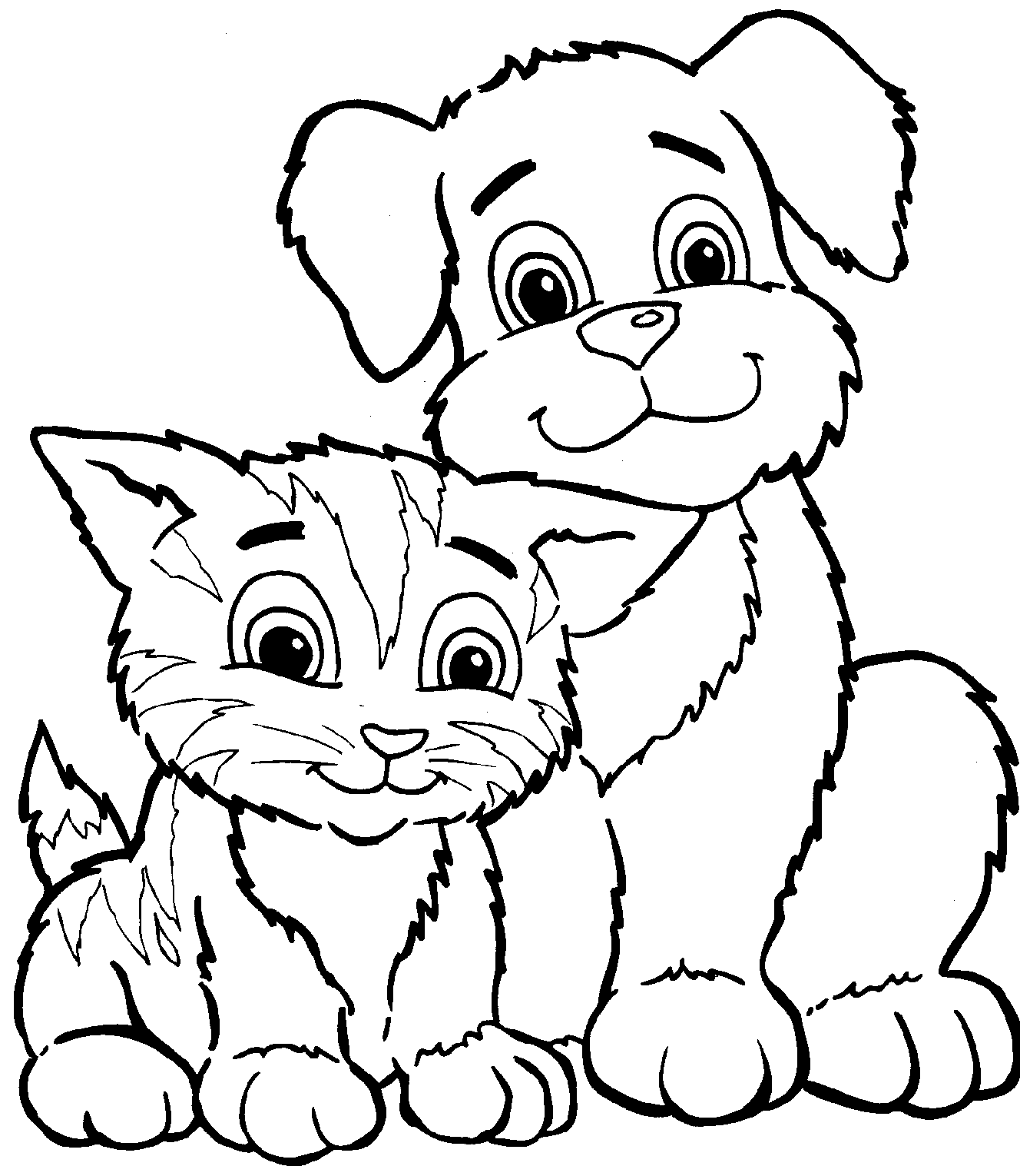 Cat Colouring Pages Free Printable - High Quality Coloring Pages