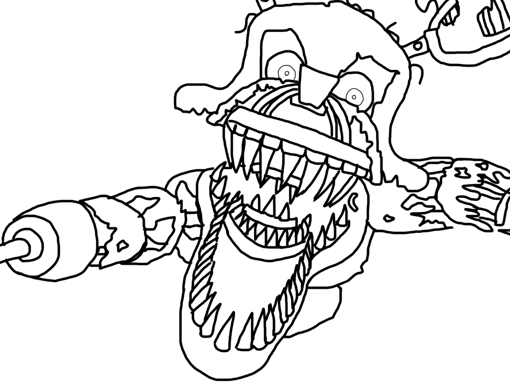 Download Nightmare Foxy Coloring Pages 3 By Susan - Fnaf ...