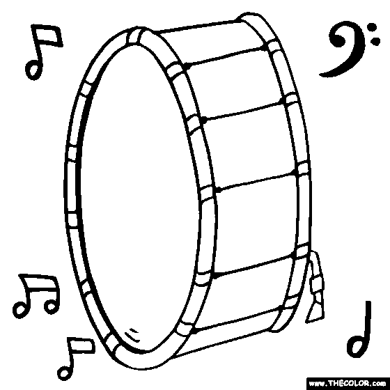 Musical Instruments Coloring Pages