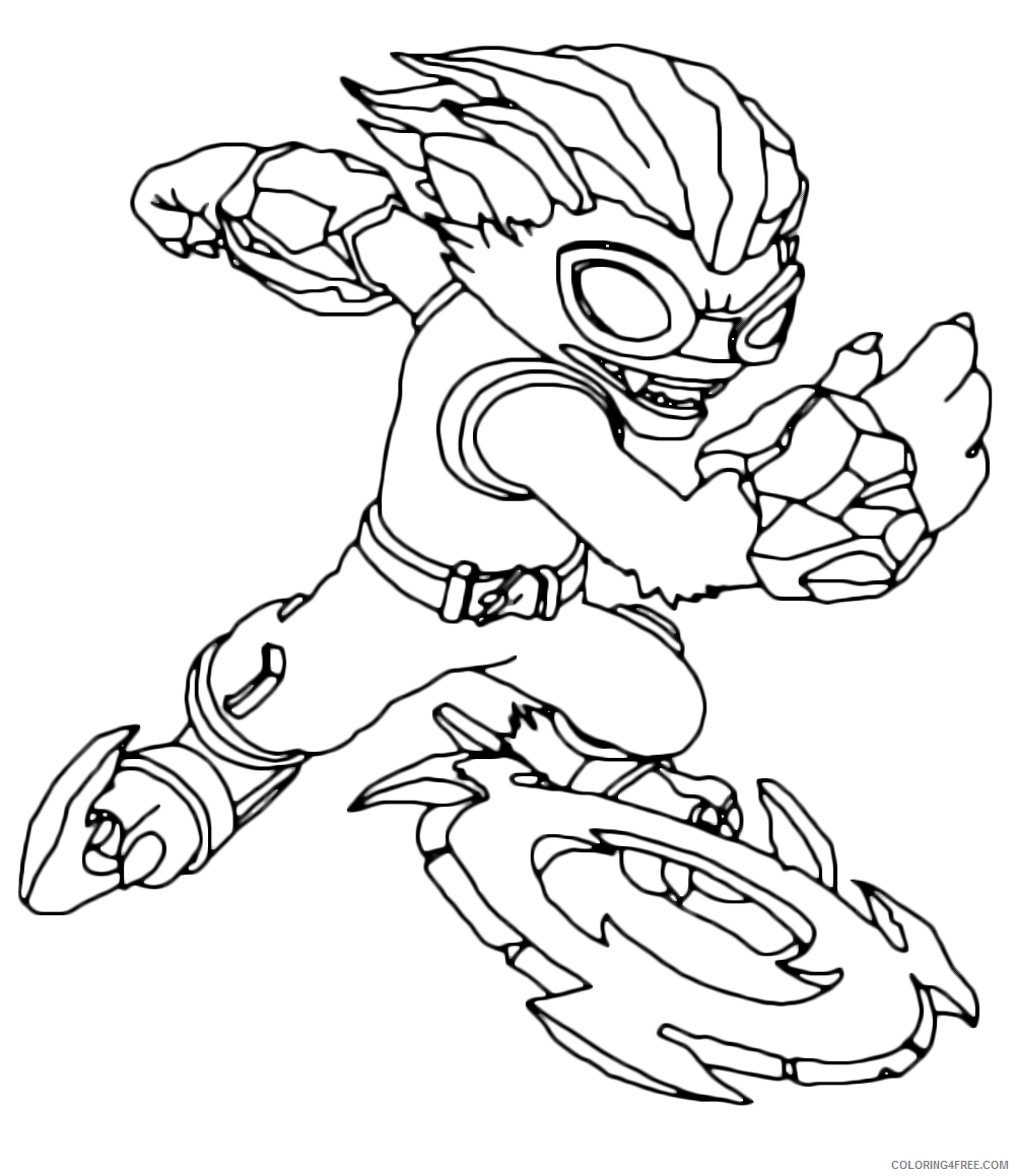 Skylanders Coloring Pages Games Freeze Blade Skylanders Printable 2021 0970  Coloring4free - Coloring4Free.com