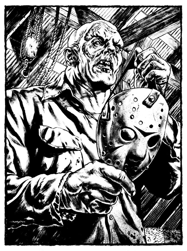 Jason Edmiston's Art Store — Jason Voorhees Unmasked - 13