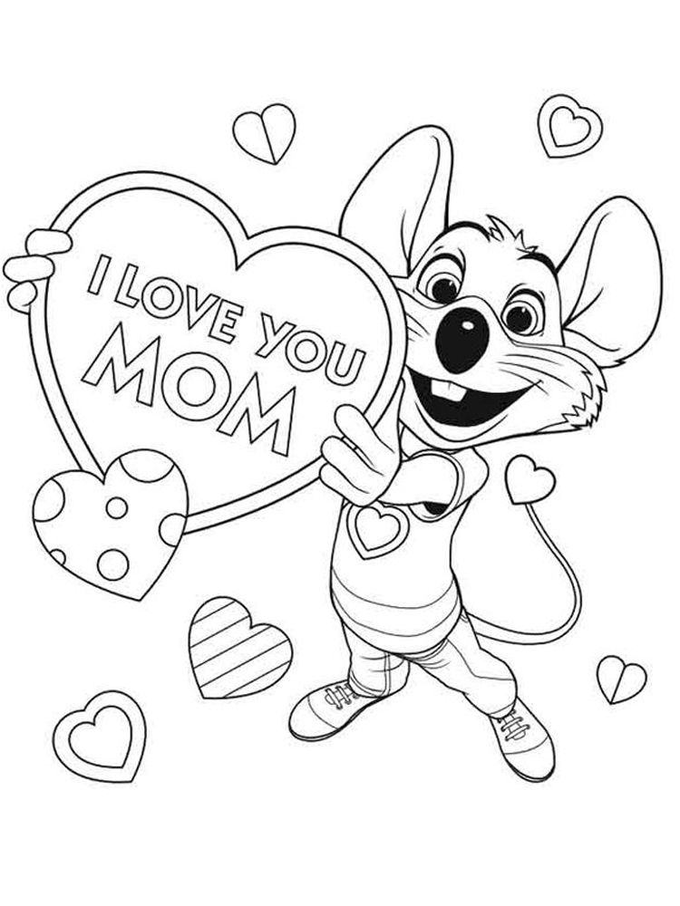 chuck e cheese coloring pages image. Chuck E. Cheese's is a chain of  American family entertainment centers and… | Bee coloring pages, Chuck e  cheese, Coloring pages